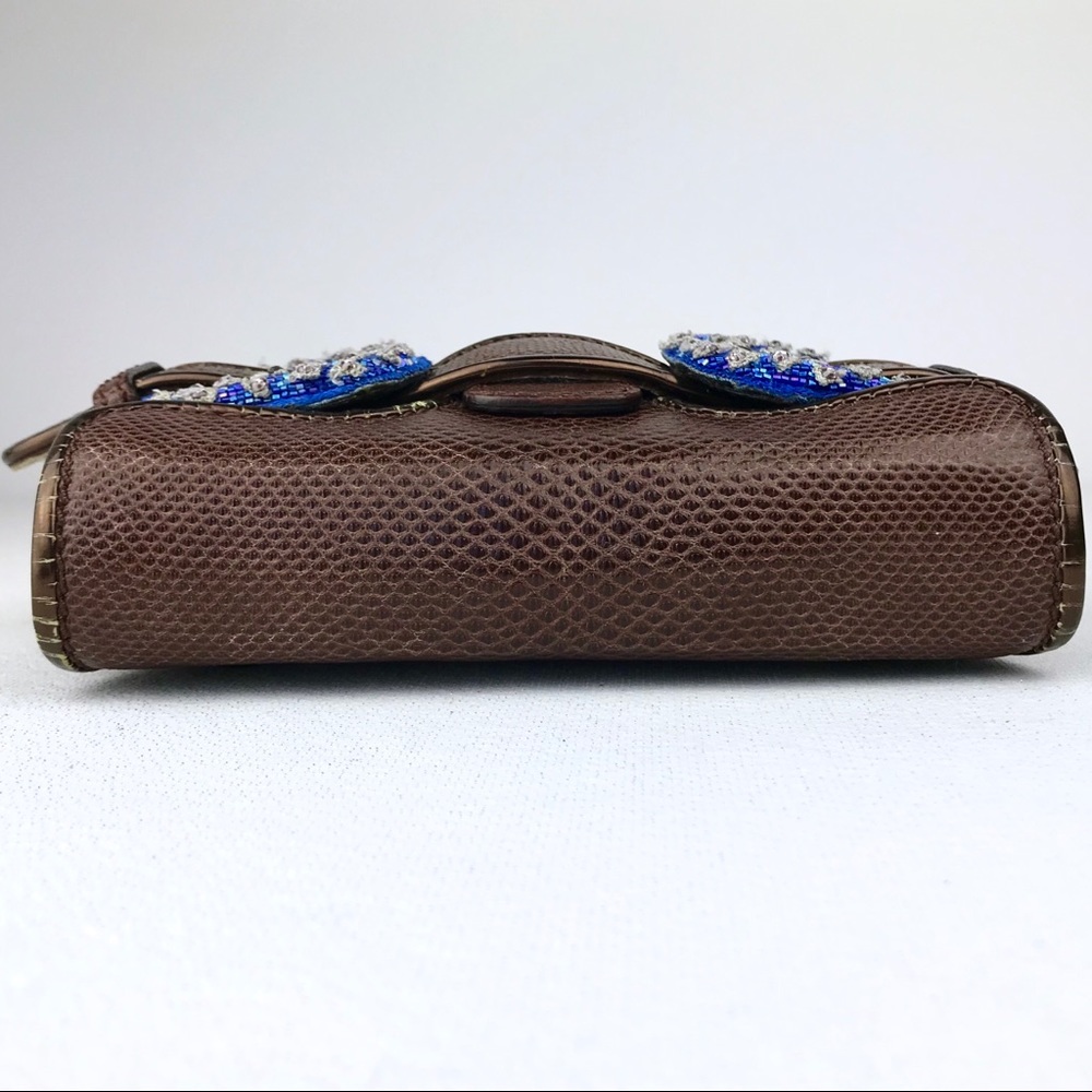 FENDI Brown Karung Blue Buckle Limited Edition Bag - Picture 7 of 8